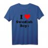 I Heart Love Swedish Jungen Geschenk T-Shirt – Klassisches Landestypisches T-Shirt für Schweden-Liebhaber
