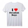 I Heart Love Swedish Jungen Geschenk T-Shirt – Klassisches Landestypisches T-Shirt für Schweden-Liebhaber