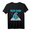 Kinder ICH BIN 6 Shirt - Geschenk zum 6. Geburtstag für Jungen mit Weltraum, Rakete & Sterne im Universum