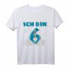Kinder ICH BIN 6 Shirt - Geschenk zum 6. Geburtstag für Jungen mit Weltraum, Rakete & Sterne im Universum