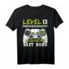 Level 13 Geburtstag Junge - Lustiges Gaming T-Shirt mit Spruch 'Level 13 Freigeschaltet' für 13-Jährige, perfekte Geburtstagsparty-Deko & Geschenkidee