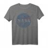 NASA Distressed Vintage Classic Logo Graphic T-Shirt - Offiziell lizenzierte Weltraum-Mode im Retro-Stil