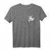 Niedliches Einhorn T-Shirt mit Brusttasche für Mädchen - Lustiges Tier-Outfit & Geschenkidee
