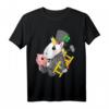 Einhorn Silvester T-Shirt für Kinder - Lustiges Silvester Outfit mit Glückssymbolen für Mädchen & Kinderparty
