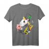 Einhorn Silvester T-Shirt für Kinder - Lustiges Silvester Outfit mit Glückssymbolen für Mädchen & Kinderparty