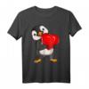 Pinguin Damen Mädchen Kinder T-Shirt mit Herzmotiv - Perfektes Geschenk für Pinguin-Fans zu Valentinstag, Geburtstag & Weihnachten