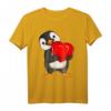 Pinguin Damen Mädchen Kinder T-Shirt mit Herzmotiv - Perfektes Geschenk für Pinguin-Fans zu Valentinstag, Geburtstag & Weihnachten