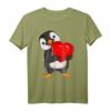 Pinguin Damen Mädchen Kinder T-Shirt mit Herzmotiv - Perfektes Geschenk für Pinguin-Fans zu Valentinstag, Geburtstag & Weihnachten