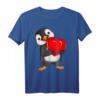 Pinguin Damen Mädchen Kinder T-Shirt mit Herzmotiv - Perfektes Geschenk für Pinguin-Fans zu Valentinstag, Geburtstag & Weihnachten