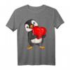 Pinguin Damen Mädchen Kinder T-Shirt mit Herzmotiv - Perfektes Geschenk für Pinguin-Fans zu Valentinstag, Geburtstag & Weihnachten