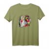 Humorvolles HapDeer T-Shirt mit Grinch und Saint Nick Motiv - Klassisch geschnitten, doppelt genähter Saum
