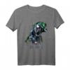 Marvel Black Panther Silhouette Portrait T-Shirt - Official Lizenzierte Marvel Fanbekleidung