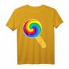 Lollipop Shirt – Buntes Candy T-Shirt mit Regenbogen-Saugnapf, Perfekt als Halloween-Kostüm oder Süßigkeiten-Liebe Geschenk