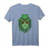 Kaninchen Saint Patrick Day Shirt mit Löwenmuster – Lustiges Happy St Patty's Day T-Shirt für Familie, Opa, Oma, Bruder, Schwester und Tierliebhaber