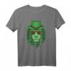 Kaninchen Saint Patrick Day Shirt mit Löwenmuster – Lustiges Happy St Patty's Day T-Shirt für Familie, Opa, Oma, Bruder, Schwester und Tierliebhaber