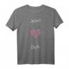 Jesus Christus Herz Team Gott Kirche Katholisch Religion T-Shirt – Religiöses Geschenk für Christen zu Ostern, Weihnachten & besonderen Anlässen