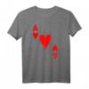 Karte Herz As T-Shirt - Perfektes Geschenk für Poker, Skat & Kartenspiel-Fans zu Fasching, Karneval, Valentinstag & Geburtstag
