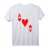 Karte Herz As T-Shirt - Perfektes Geschenk für Poker, Skat & Kartenspiel-Fans zu Fasching, Karneval, Valentinstag & Geburtstag