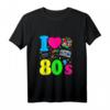 80er Jahre Vintage Retro Tank Top mit I Love the 80s - Leichtes, Klassisch Geschnittenes Tank Top mit Doppelt Genähten Ärmeln