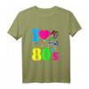 80er Jahre Vintage Retro Tank Top mit I Love the 80s - Leichtes, Klassisch Geschnittenes Tank Top mit Doppelt Genähten Ärmeln