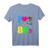 80er Jahre Vintage Retro Tank Top mit I Love the 80s - Leichtes, Klassisch Geschnittenes Tank Top mit Doppelt Genähten Ärmeln