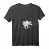 Damen Fasching & Karneval Zahnfee - V-Ausschnitt Shirt als Kostümidee für Karneval, Fasching, Altweiber, JGA & als Geschenk