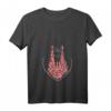 Damen Kölner Dom T-Shirt in Rot Weiss mit Herz - Fasching, Karneval & Fastelovend Kostümersatz, Perfektes Geschenk für Kölnerinnen und Kölner