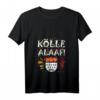 Damen Kölle Alaaf! Karnevalsumzug Köln Rut Wiess T-Shirt mit Wappen & V-Ausschnitt – Perfekt für Karneval, Fastnacht & JGA