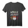 Damen Kölle Alaaf! Karnevalsumzug Köln Rut Wiess T-Shirt mit Wappen & V-Ausschnitt – Perfekt für Karneval, Fastnacht & JGA