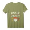 Damen Kölle Alaaf! Karnevalsumzug Köln Rut Wiess T-Shirt mit Wappen & V-Ausschnitt – Perfekt für Karneval, Fastnacht & JGA