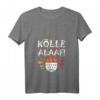 Damen Kölle Alaaf! Karnevalsumzug Köln Rut Wiess T-Shirt mit Wappen & V-Ausschnitt – Perfekt für Karneval, Fastnacht & JGA