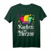 Konfetti im Herzen lustiges Fasching Karneval Kostüm T-Shirt für Damen und Herren – Perfekt für Umzug, Party & Geschenk für Kinder