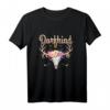 Dorfkind Blumen Hirsch Süßes Land Damen T-Shirt - Lustiges Geschenk für Frauen, Mädchen & Landliebhaberinnen zum Geburtstag & Weihnachten