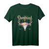 Dorfkind Blumen Hirsch Süßes Land Damen T-Shirt - Lustiges Geschenk für Frauen, Mädchen & Landliebhaberinnen zum Geburtstag & Weihnachten