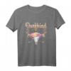 Dorfkind Blumen Hirsch Süßes Land Damen T-Shirt - Lustiges Geschenk für Frauen, Mädchen & Landliebhaberinnen zum Geburtstag & Weihnachten