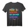 Mein Kostüm ist in der Wäsche - Lustiges Fasching T-Shirt für Kinder und Erwachsene, Karnevalskostüm mit Konfetti-Design