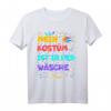 Mein Kostüm ist in der Wäsche - Lustiges Fasching T-Shirt für Kinder und Erwachsene, Karnevalskostüm mit Konfetti-Design
