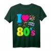 80er Jahre Vintage Retro T-Shirt | I Love the 80s - Klassisch geschnitten, doppelt genähter Saum