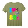 80er Jahre Vintage Retro T-Shirt | I Love the 80s - Klassisch geschnitten, doppelt genähter Saum