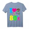 80er Jahre Vintage Retro T-Shirt | I Love the 80s - Klassisch geschnitten, doppelt genähter Saum
