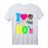 80er Jahre Vintage Retro T-Shirt | I Love the 80s - Klassisch geschnitten, doppelt genähter Saum
