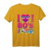 I Love the 80s Retro Vintage T-Shirt - Leuchtendes Design für 80er Jahre Partys, Karneval & Nostalgie-Geschenke