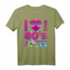 I Love the 80s Retro Vintage T-Shirt - Leuchtendes Design für 80er Jahre Partys, Karneval & Nostalgie-Geschenke