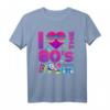 I Love the 80s Retro Vintage T-Shirt - Leuchtendes Design für 80er Jahre Partys, Karneval & Nostalgie-Geschenke