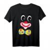 Clown Gesicht Karneval Kostüm Fasching T-Shirt - Buntes Party-Outfit für Männer, Frauen und Kinder für Karneval, Fasching und Weiberfastnacht