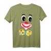 Clown Gesicht Karneval Kostüm Fasching T-Shirt - Buntes Party-Outfit für Männer, Frauen und Kinder für Karneval, Fasching und Weiberfastnacht
