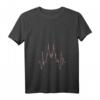 Damen Herzschlag Puls Kölner Dom Fasching Karneval Konfetti Kostüm T-Shirt mit V-Ausschnitt – Authentisches Köln-Design für den Karneval, Fasching & Fasnacht