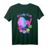 Candy Girl T-Shirt für Kinder und Mädchen - Süßes Geschenk für Jahrmarkt, Karneval & Zirkus mit Zuckerwatte, Bonbons & Regenbogenfarben
