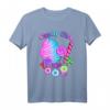 Candy Girl T-Shirt für Kinder und Mädchen - Süßes Geschenk für Jahrmarkt, Karneval & Zirkus mit Zuckerwatte, Bonbons & Regenbogenfarben