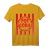 Lustiges Popcorn Karnevalskostüm Shirt - Rot Weiß Gestreift für Damen, Herren und Kinder, Perfekt für Fasching & Karneval
